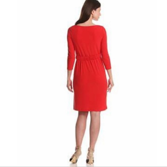 ELIZA J❤️LONG SLEEVE DRESS WITH SIDE GATHERING SIZE 6 - Picture 4 of 9